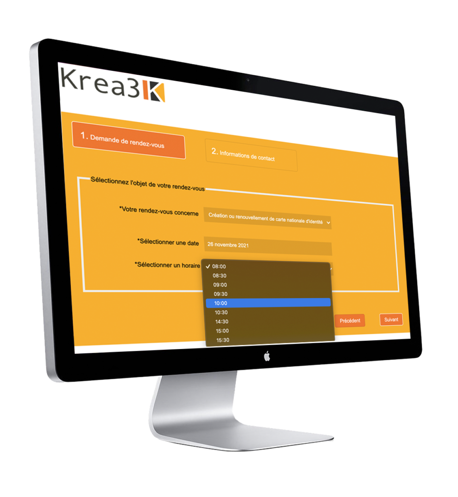 e rendez-vous solution de prise de rendez-vous par krea3