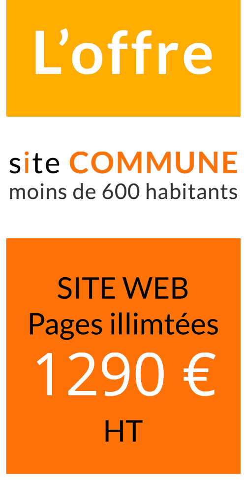 Offre petite commune création site 14 27 76 Normandie web