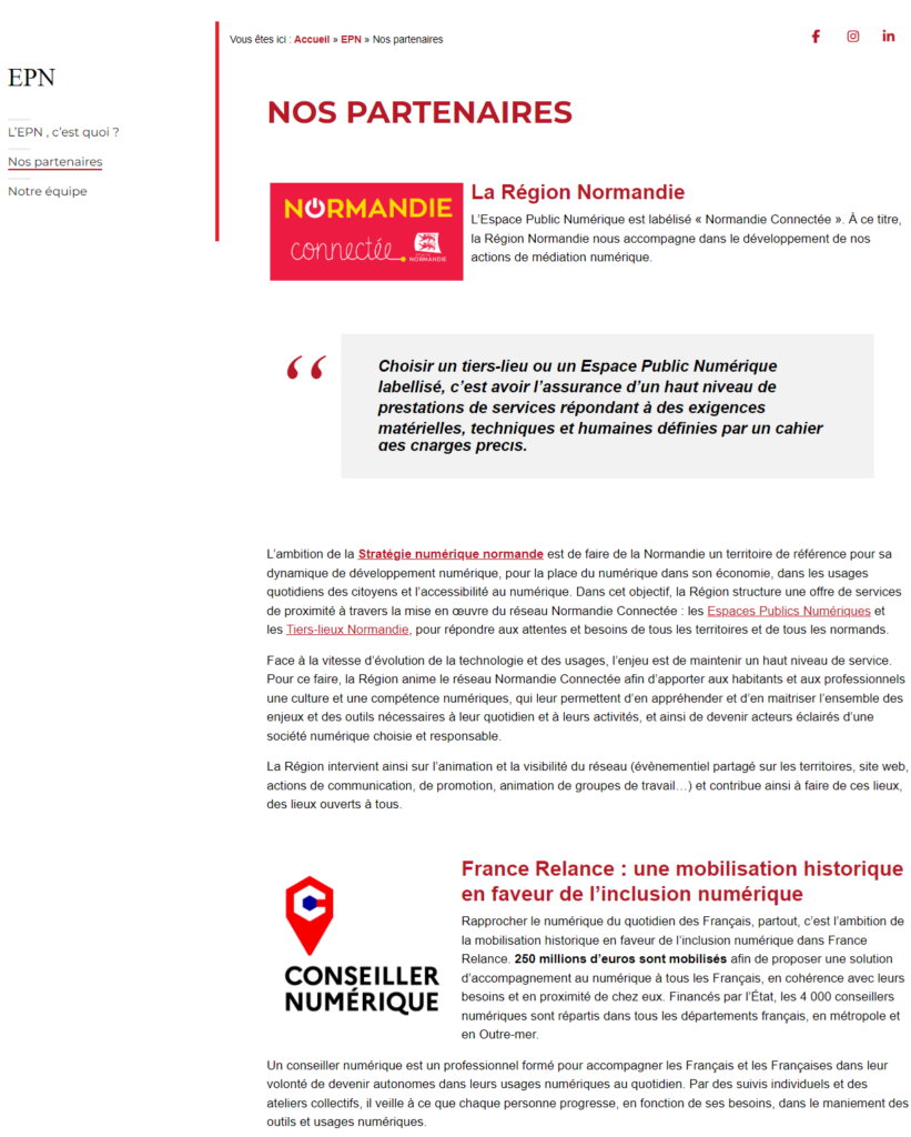 Références Espace Public Numérique