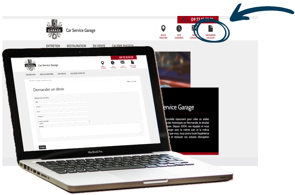 Formulaire de demande devis