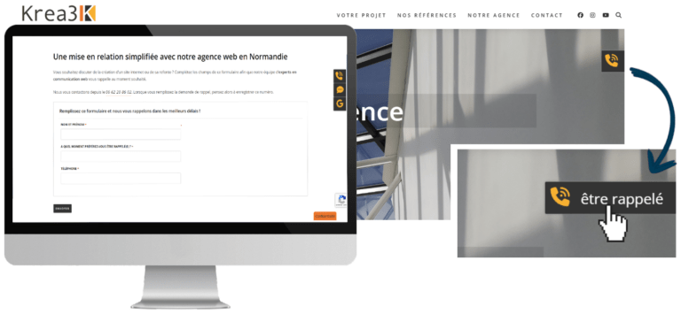 Bouton « Être rappelé »