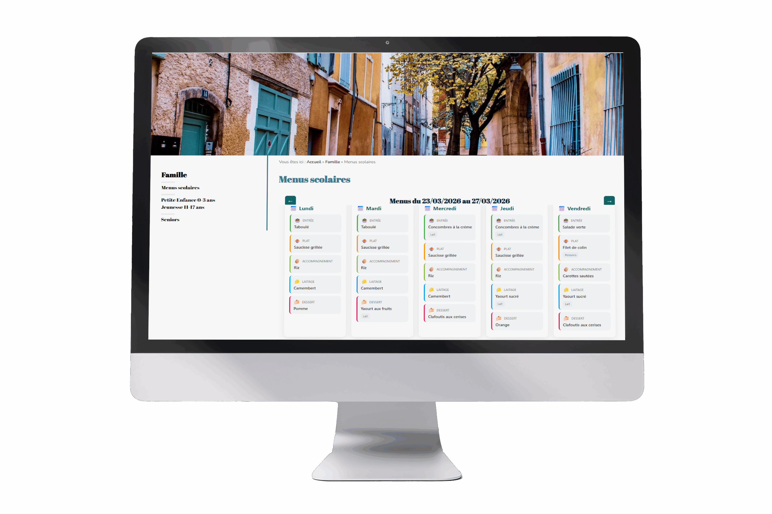 Outils menus scolaires
