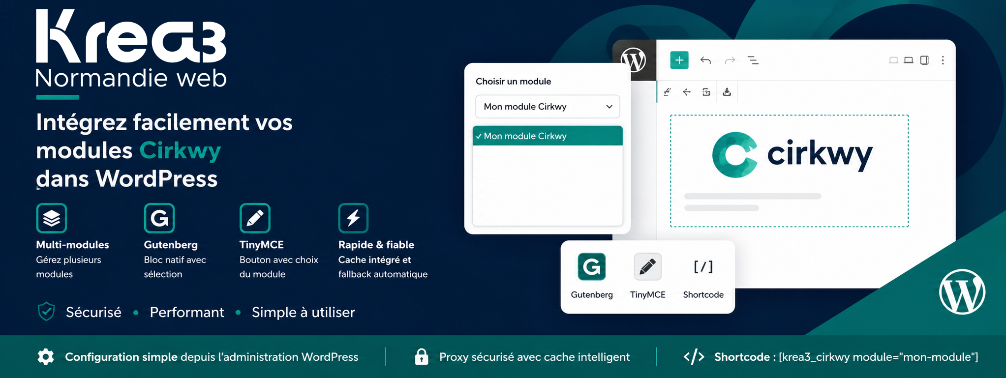 Intégration de modules Cirkwy dans votre site internet