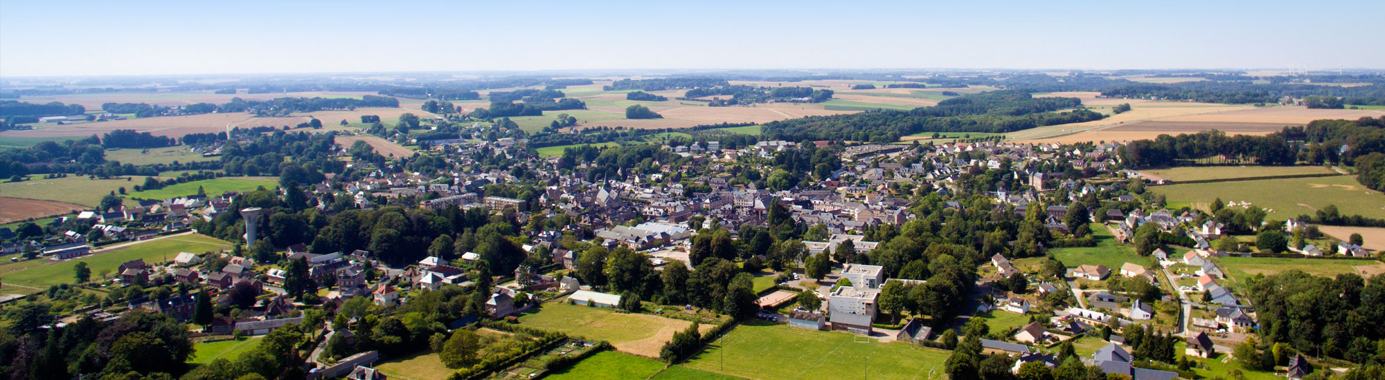 Vue aérienne de Doudeville 